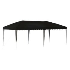 Vidaxl Zložljivi šotor za zabave 575 x 290 x 245 cm Črna