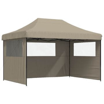 Vidaxl Zabavni šotor Taupe 279 x 410 x 315 cm Oxford tkanina