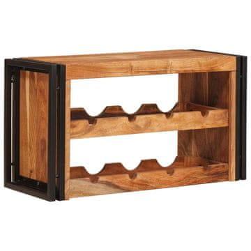 Vidaxl Stojalo za vino Rjava 80 x 45 x 33 cm Masiven les akacije