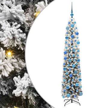 Vidaxl Umestno božično drevo Zelena 180 cm PVC in Jeklo in Plastika