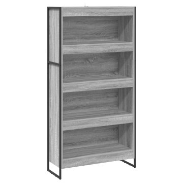 Vidaxl Knjigovni omar 2 szt. Siva Sonoma 80 x 30 x 155 cm