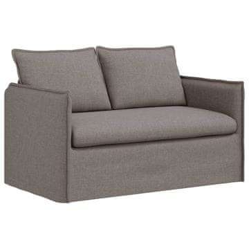 Vidaxl Kavč Taupe 136 x 82 x 85 cm blago