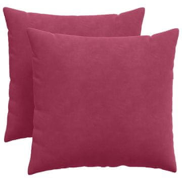 Vidaxl Blazine za kavč 2 szt. Vinorodna rdeča 50 x 50 cm