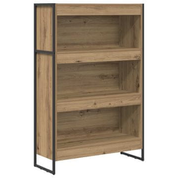 Vidaxl Knjigovni omar Oreh 80 x 30 x 121 cm Konstruiran les