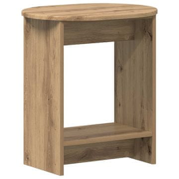 Vidaxl Stranska miza Artisan hrast 50 x 39,5 x 55 cm Inženirski les