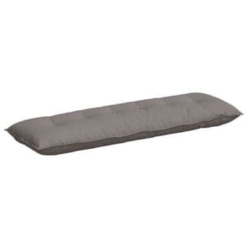 Vidaxl Poglavni vzglavnik Taupe 160 x 19 x 50 cm blago