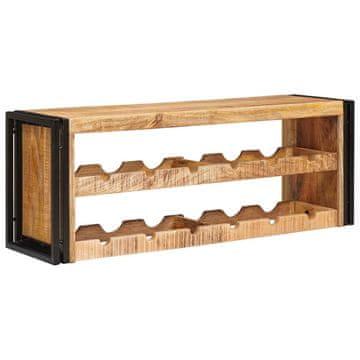 Vidaxl Stojalo za vino Rjava 100 x 45 x 33 cm Trd grob les manga
