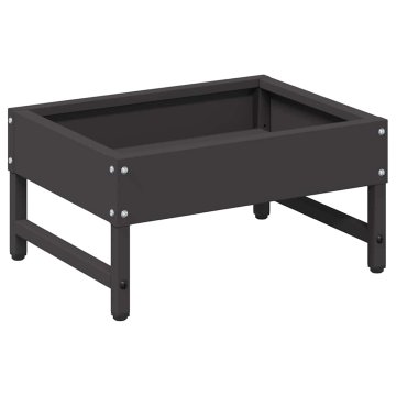 Vidaxl Hranilka za ptice Črna 80 x 28 x 13.5 cm Hladno valjana jeklo