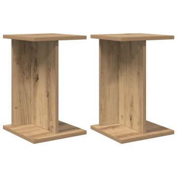 Vidaxl Stojalo za rastline 2 kos Artisan hrast 25 x 25,5 x 40,5 cm