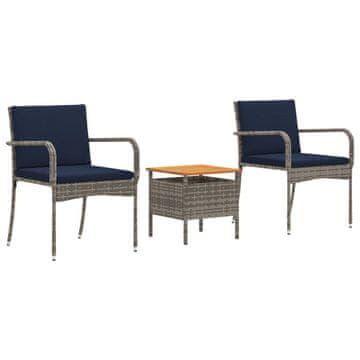 Vidaxl Vrtni set z blazino jeklo