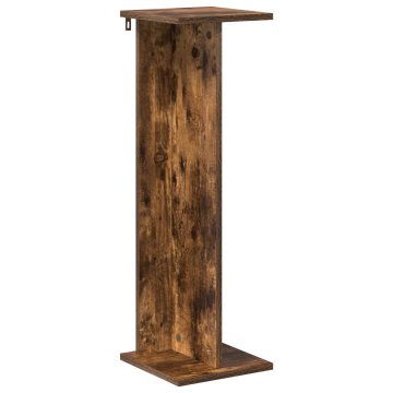 Vidaxl Stojalo za rastline Dimljen hrast 25 x 25,5 x 80,5 cm