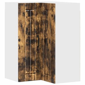 Vidaxl Omara za vogal LUCCA Dimljen hrast 57 x 57 x 80 cm