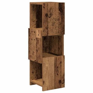 Vidaxl Kotna omarica Star les 25,5x25x80cm Konstruiran les