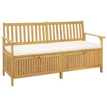 Vidaxl Klop s prostorom za shranjevanje z blazino 170 x 63 x 84 cm