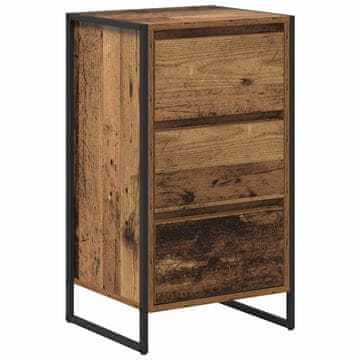 Vidaxl Strani šal Star les 42 x 36 x 75.5 cm Konstruiran les