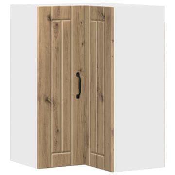 Vidaxl Omara za vogal LUCCA Artisan hrast 57 x 57 x 80 cm