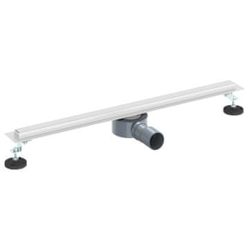 Vidaxl 360° odtok za tuš s tankskim modelom srebrna 70 cm