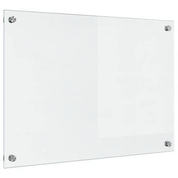Vidaxl Kuhinjski panel Transparentno 70 x 50 cm kaljeno steklo