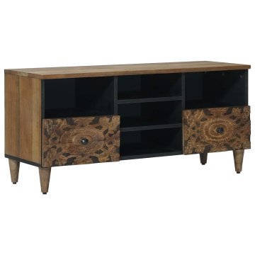 Vidaxl TV omarica Rjava 100 x 33 x 46 cm Masiven les manga