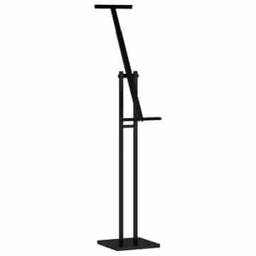 Vidaxl Razstave na sejmih Črna 26,5 x 26,5 x 150 cm Jeklo