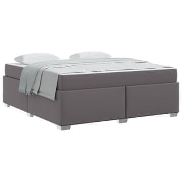 Vidaxl Konstrukcija postelje Siva 180 x 200 cm blago