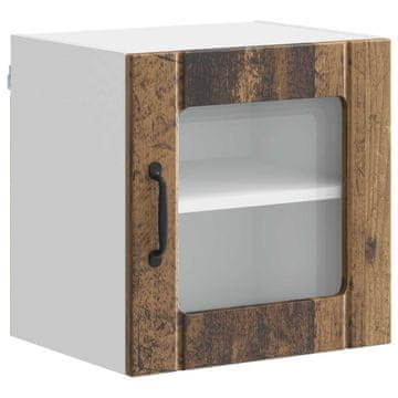Vidaxl Stenski stekleni omarica LUCCA Star les 40 x 31 x 40 cm