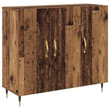 Vidaxl Strani šal Star les 90 x 34 x 80 cm Konstruiran les