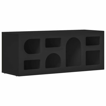 Vidaxl TV omarica Črna 100 x 35 x 40 cm Konstruiran les