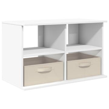 Vidaxl Stojalo za TV s predalom Bela 79 x 40 x 48 cm