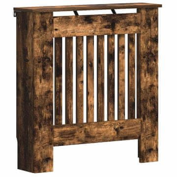 Vidaxl Pokrov radiatorja Dimljeni oreh 78 x 19 x 81,5 cm