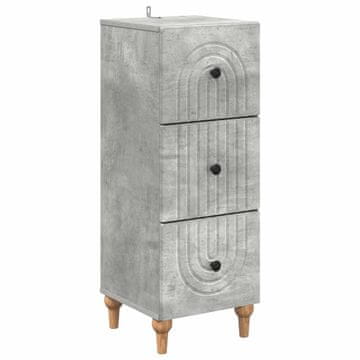 Vidaxl Predalna omara 33 x 34,5 x 90 cm Inženirski les Betonsko siva