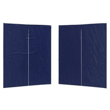 Vidaxl Stranska stena zabavnega šotora 2 kos 200 x 195 cm Modra