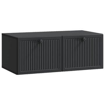 Vidaxl Omarica za TV, ki jo lahko montiraš na steno Črna