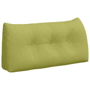 Vidaxl Poglavni vzglavnik Svetlo zelena 100 x 24 x 50 cm blago
