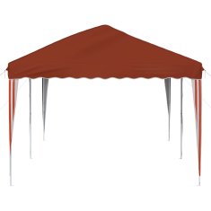 Vidaxl Zložljivi šotor za zabave 575 x 290 x 245 cm Terakota