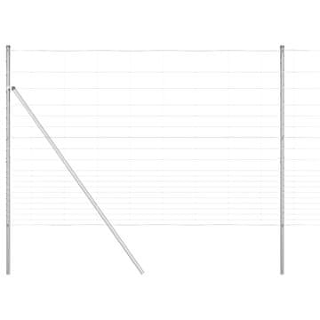 Vidaxl Sistem za pritrditev varjene žične ograje 25 x 1,6 m (Š x V)