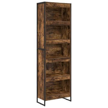 Vidaxl Knjigovni omar 2 szt. Dimni hrast 60 x 30 x 189,5 cm