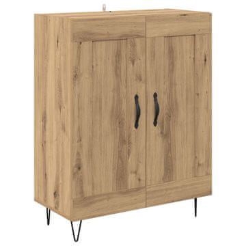 Vidaxl Strani šal Umetni hrast 69,5 x 34 x 90 cm