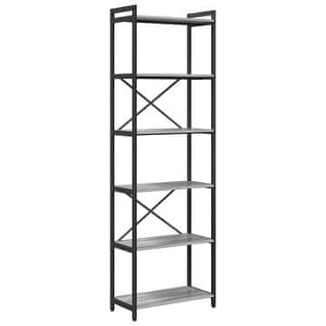 Vidaxl Knjižna polica Siva sonoma 60 x 30 x 189,5 cm Konstruiran les