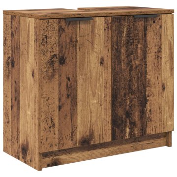 Vidaxl Kopalniška omarica Star les 64,5 x 33,5 x 59 cm Inženirski les