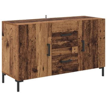 Vidaxl Strani šal s predalom Star les 100 x 36 x 60 cm Konstruiran les