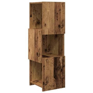 Vidaxl Kotna omarica Star les 30,5x30x95cm Konstruiran les
