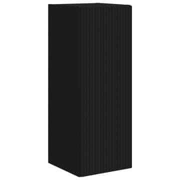 Vidaxl TV stenska omara Črna 30 x 31 x 80 cm Konstruiran les