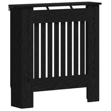 Vidaxl Pokrov radiatorja Črna Orehovina 78 x 19 x 81,5 cm