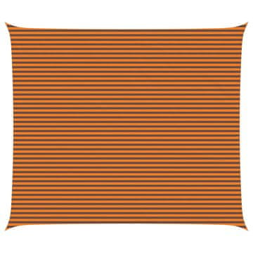 Vidaxl Sončno platno Oranžna in Rjava 7 x 6 m 100% poliester Oxford