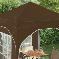 Vidaxl Zložljivi šotor za zabave 192 x 192 x 245 cm Taupe