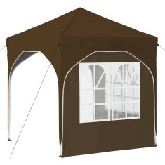 Vidaxl Zložljivi šotor za zabave 192 x 192 x 245 cm Taupe