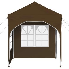 Vidaxl Zložljivi šotor za zabave 192 x 192 x 245 cm Taupe