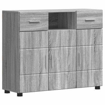 Vidaxl Lesena omara Siva Sonoma 88,5 x 30,5 x 73 cm Konstruiran les