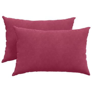 Vidaxl Blazine za kavč 2 szt. Vinorodna rdeča 60 x 40 cm